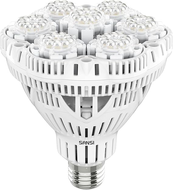 SANSI 36W Grow Light Bulb for Indoor Plants 400W eq. Full Spectrum E27