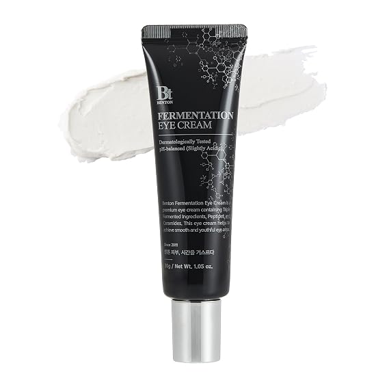BENTON Fermentation Eye Cream New Version (1.05 oz.) - Galactomyces & Bifida Ferment Anti-Wrinkle Eye Treatment Cream, Dark Circles & Puffiness & Under Eye Bags