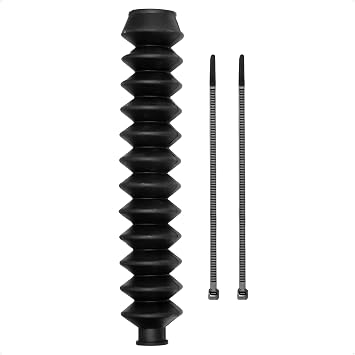 Five Oceans 8-inch Steering Cable Boot - Line Steering Cable Boot with 1-Inch Entrance End Opening and 3/8-Inch Exit End Opening - Molded Rubber - FO2045