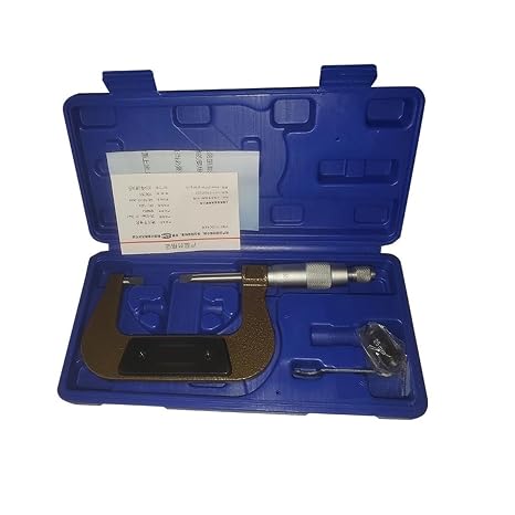 Micrometer, Precision Carbide Blade Micrometer Knife Edge Micrometer Thin Blade Outer Diameter Micrometer 0-25mm Annular Groove Micrometer(50-75mm)