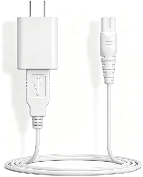 Charger Replacement for Aquasonic, Nicwell, Smile Direct Club Water Flosser, Wall Power Adapter and USB Charging Cable Cord