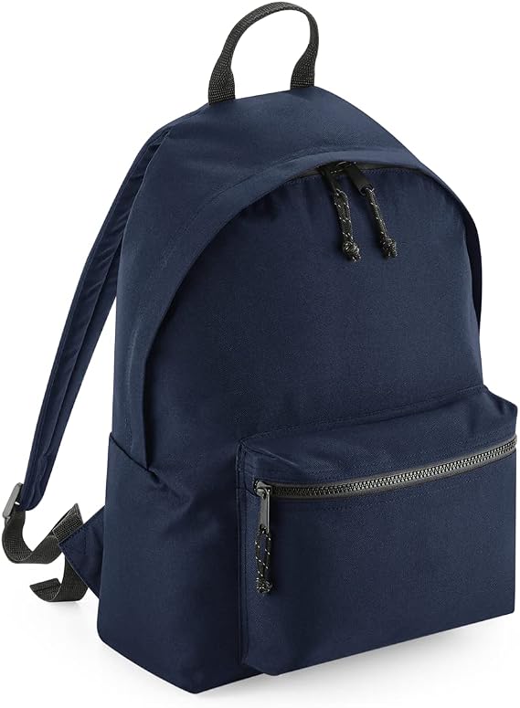 BagBase Recycled Knapsack (One Size) (Navy Blue)