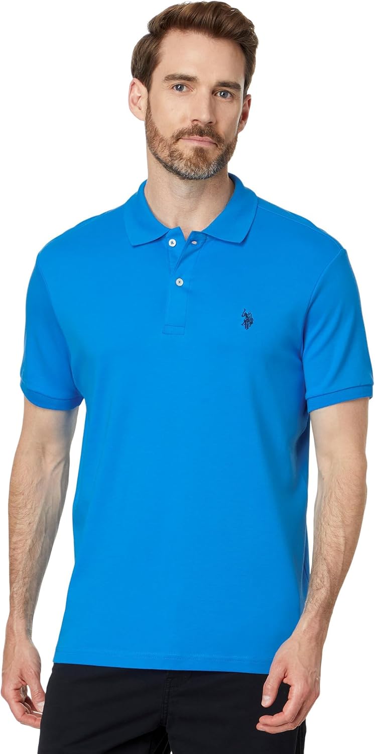 U.S. POLO ASSN. Men's Solid Interlock Short Sleeve Polo Shirt