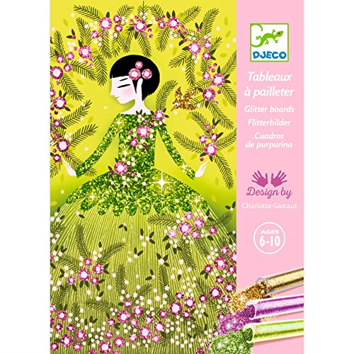 Djeco Colored Glitter Art Kit, Dresses DJ09500