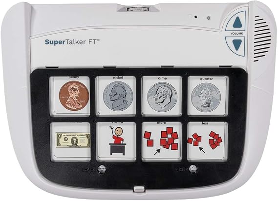 AbleNet SuperTalker FeatherTouch AAC Device - Multi-Level Communicator for Speech Therapy, Special Needs, and Autism Support - Durable, Easy-to-Use Assistive Technology Product Number: 10000031