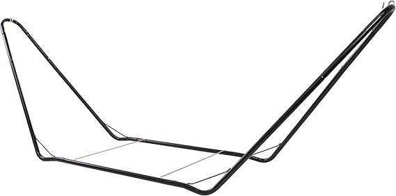 Sunnydaze 10-Foot Portable Steel Hammock Stand - for Camping and Spreader Bar Hammocks - 330-Pound Capacity - Black
