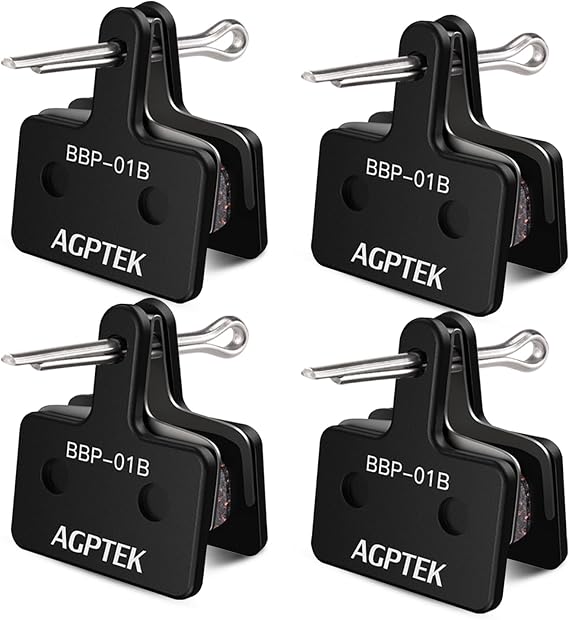 AGPTEK Bike Brake Pads, Compatible with TRP Tektro Shimano MTB,Semi-Metal