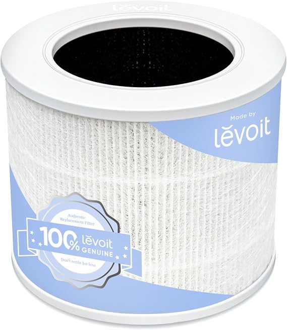 Levoit Core Mini-P Air Purifier Genuine Replacement Filter, AHAM VERIFIDE, Supports HEPA Sleep Mode, Removes Smoke, Odors, Allergens, Core Mini-RF, 1 Pack