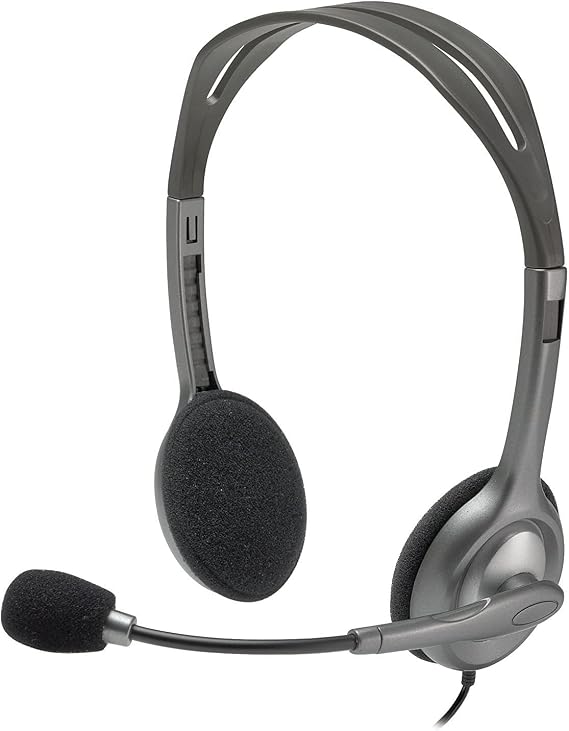 Logitech 3.5MM Stereo Headset with Noise Cancelling Microphone H110