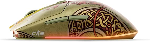 SteelSeries CS2 Dragon Lore Counter-Strike Wireless Gaming Mouse - 2.4GHz & Bluetooth — 18.000 DPI TrueMove Air Optik Sensör