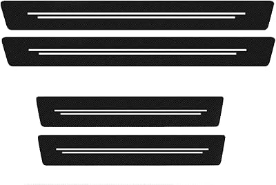 4 PCS car Door sill Protector for BMW 3er 2015-2025, Carbon Fiber Scuff Protective Door Threshold Edge Guard Vinyl Sticker Car Accessories