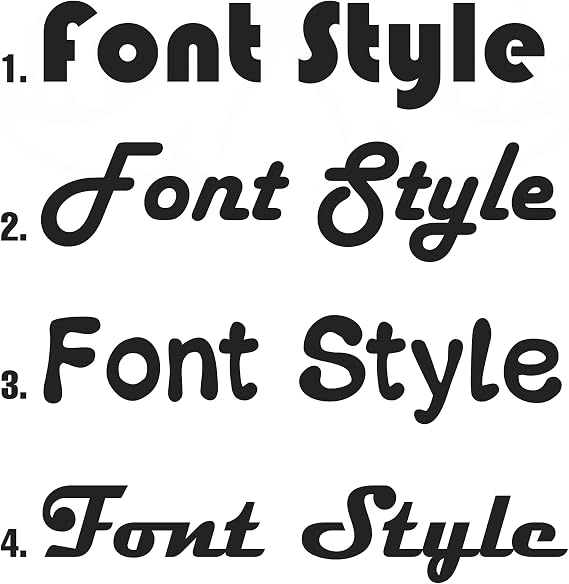 Custom Vinyl Lettering Window Decal | Personalized Retro Classic Vintage Fonts Tumbler Decal