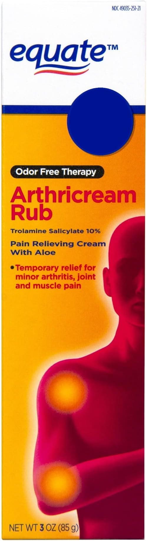 Equate - Arthritiscream Rub, Pain Relieving Creme, 3 oz