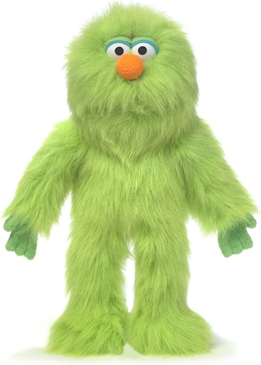 14" Green Monster, Hand Puppet