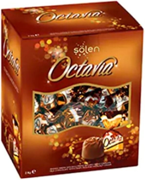 Şölen Octavia Fındıklı Krema Dolgulu Pirinç Patlaklı Sütlü Çikolata, 2 kg