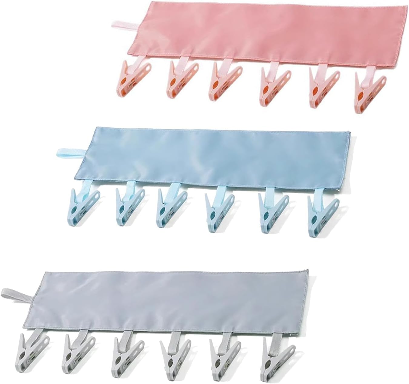 3 Pieces Sock Peg Hanger for Heated Airer Travel Hangers Heated Airer Sock Dryer with Hooks Sock Hangers for Drying for Drying Socks Underwear Baby Clothes Towels(6 Clips)