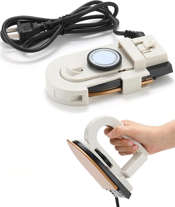 Arokimi Mini Dry Iron for Clothes, 0.8lb Dual Voltage Travel Iron, White