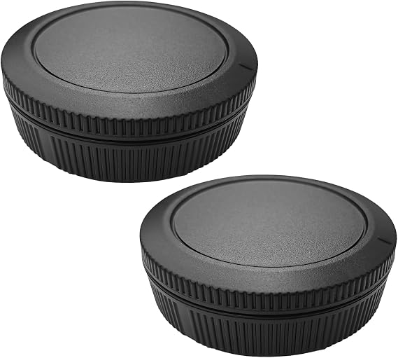Housing Cap + Rear Lens Cap for Canon RF Mount EOS R100 R50 R10 R8 R7 R6 R5 R5C R3 R RP Camera (Accessories) [2 Pack] For Canon RF Mount R8 R7 R6 R5 R5C R3 R RP Camera (for accessories) Hxdzieory