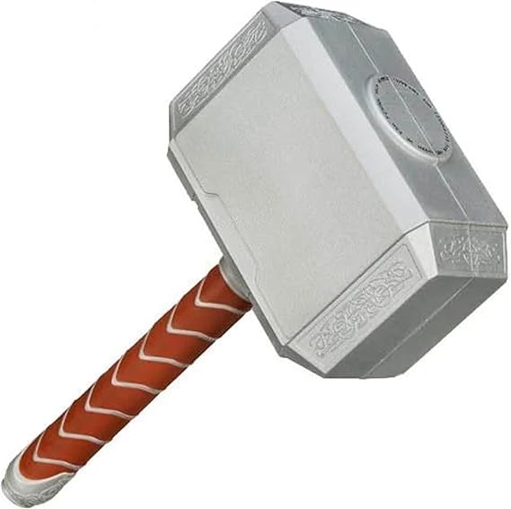 Marvel Thor Battle Hammer Roleplay Toy, Weapon Accessory Inspired by the Marvel Comics Super Hero, For Children Aged 5 and Up