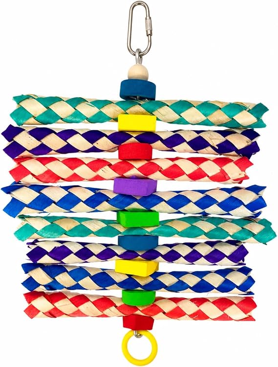 Bonka Bird Toys 1243 Foamy Delight Shredding Colorful Parrot Parrotlet Quaker Cockatoo Budgie