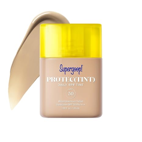 Supergoop! Protec(tint) Daily Skin Tint SPF 50 - Light, Buildable Coverage for Immediately Smooth, Even-Looking Skin - Natural Finish