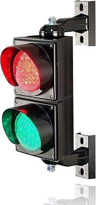 102 100mm 4inch Traffic Light Kit, AC85-265V StopGo Light Lamp,Man Cave,PC Housing Water Resistant IP65