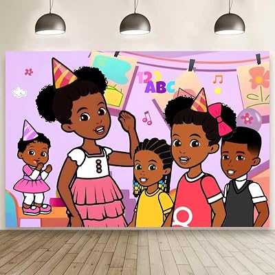 Gracies Wall Decor for Birthday Decorations, Gracies Backdrop for Kids 1st Birthday Party Supplies 5x3ft