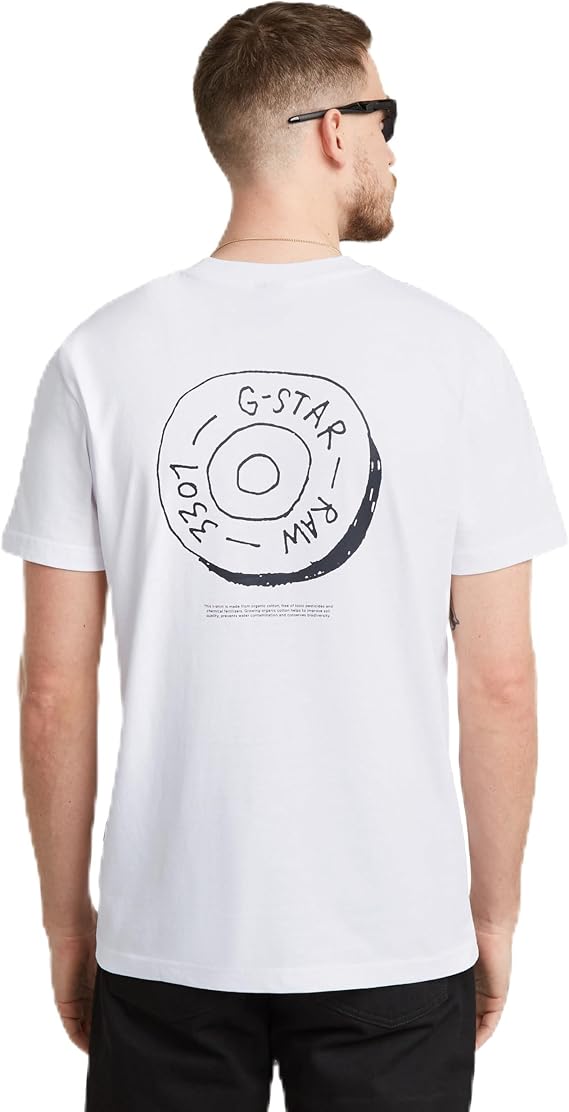 G-STAR Men's Button Illustration R T T-Shirt