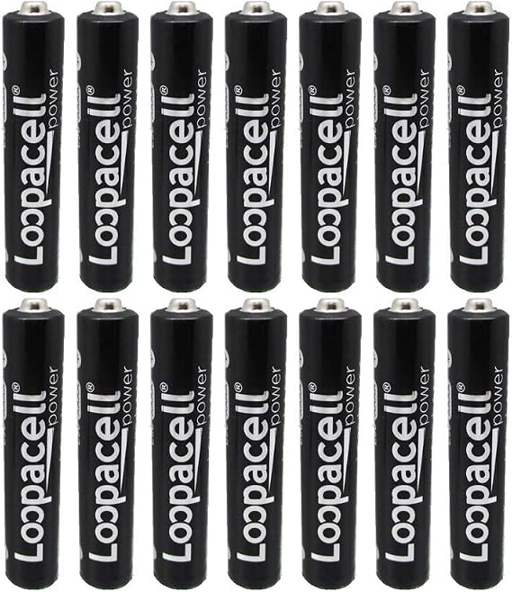 LOOPACELL 14 Pack of AAAA Alkaline Batteries. Fits Streamlight Flashlights