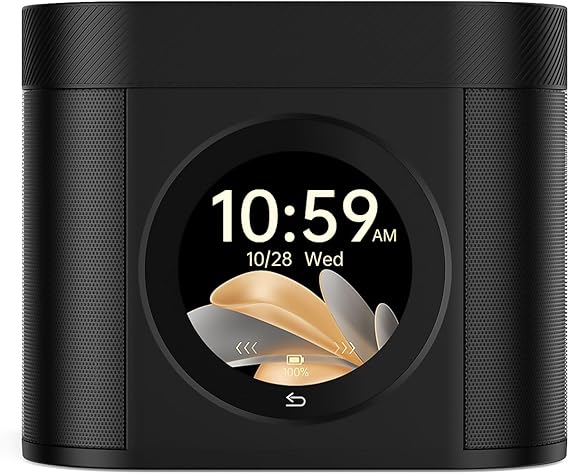 Kipcush Sleep Sound Machine - Dual Speakers, Tibetan Singing Bowls, 19 Soothing Tones, 20 White Noises, Visual & Auditory Breathing Guides | Deep Sleep, Anxiety Relief, Meditation, Rechargeable