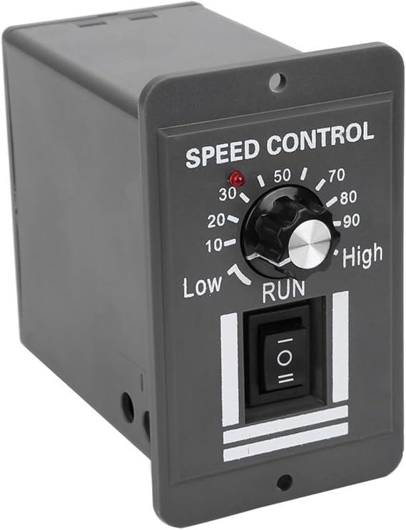 Brush Motor Speed Controller Adjustable Motor Speed Controller DC12-60V 20A DC Motor Regulator Switch Forward/Reverse Electric Motor Speed Controller for DIY and Industry