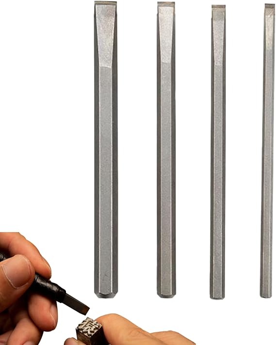 Stone Carving Tools, Anti-Slip Metal Engraving Kit with Precision Cutter, Ideal for Marble, Granite, Soapstone, Seal Cutting & Fine Art Works