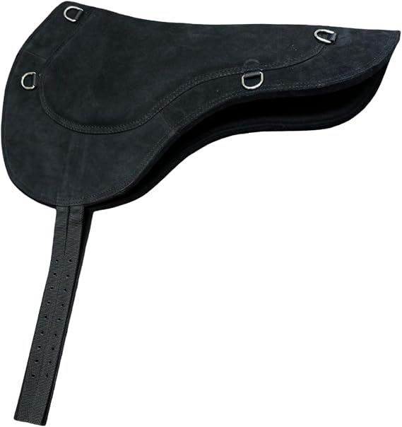 Bareback Pad for Horse - Suede Top, 100% Wool Felt, Contoured, Full Size
