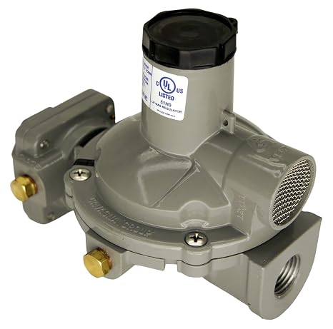 Cavagna Kosan 988TW-15 Twin Stage Propane Regulator 1/4" x 1/2" Outlet
