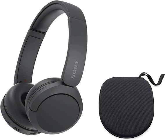 Sony WH-CH520 Easy Carrying Wireless On-Ear Headphones Bundle (Black)