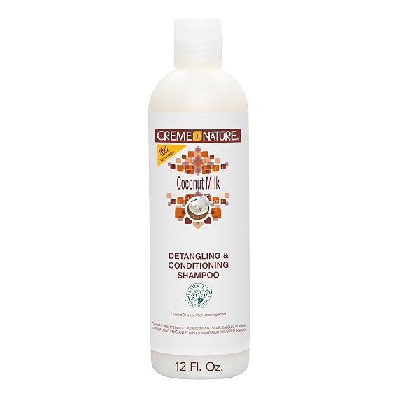 Creme of Nature Detangling & Conditioning Shampoo with Coconut Milk, 12 oz