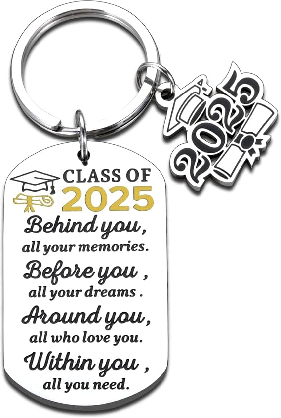 Volleyball Senior Night Gifts, Class of 2025 Graduation Bulk Keychain Gift for Him Her, 5th 8th Grade Graduations Stuff for Teen Boys Girls, Easter Christian Grad Stuff for High School College Student