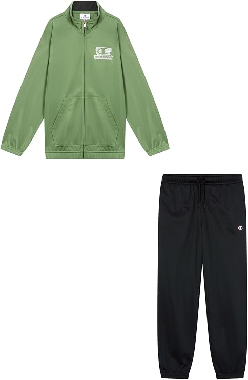 Champion Boys’ Full-Zip Fleece Sweatsuit, set with hoodie and drawcord waistband pants, soft and lightweight, superior thermal comfort