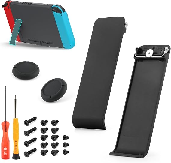 2PCS Kickstand for Nintendo Switch Stand Back Shell Holder Replacement for Nintendo Switch Back Bracket Kick Stand Console Accessories Parts
