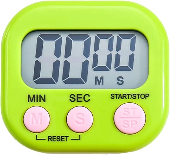 Kitchen Timer Digital with Large Display Loud Ring,Magnetic Back and On/Off Switch Countdown Timers for Cooking,Kids Timer for Exercise,Classroom,Cooking,Baking,Study