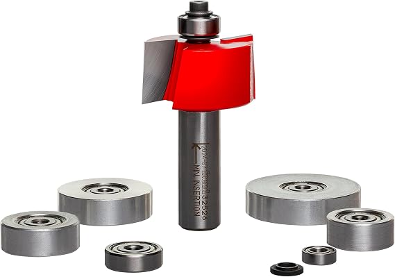 Freud 32-526: flush, 1/8",1/4",5/16",3/8",7/16",1/2" Depth Rabbeting Bit with Bearings