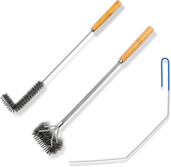 3 Pieces Fryer Cleaning Tools, Stainless Steel Deep Fryer Cleaning Brush