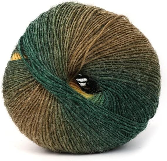Gradient Wool Blend Yarn Knitting Yarn 1Ball 50g Hand Woven Rainbow Colorful Crochet Cashmere Color Random