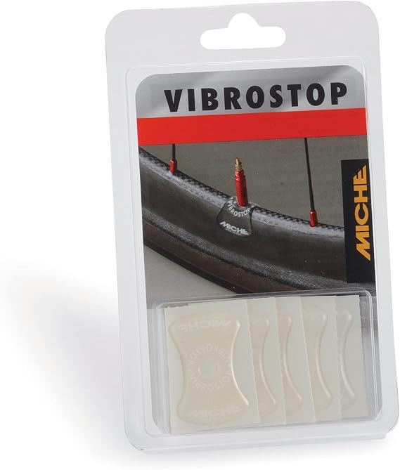 MICHE VibroStop Valve Stickers, Bike Valve Vibration Dampers, Transparent, Pack of 10