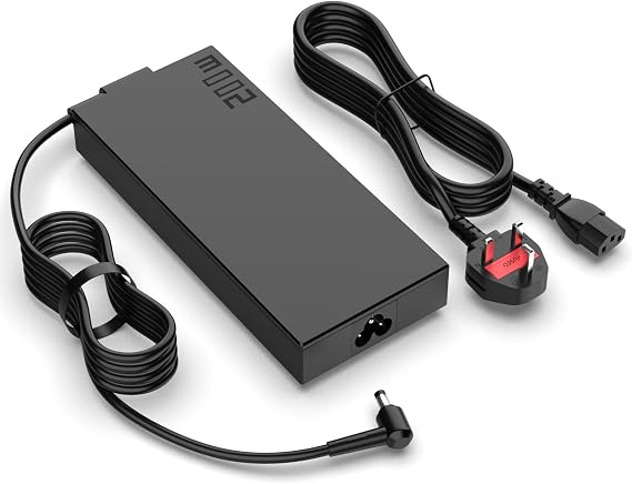 200W AC Charger Compatible with ASUS TUF Dash F15 FX516 FX517 TUF Gaming A15 F15 F17 A17 ROG Strix G15 G17 Zephyrus G15 G14 GA503 GA503QM GA503QS GA503QR ADP-200JB D 6.0 * 3.7mm Power Adapter Cord