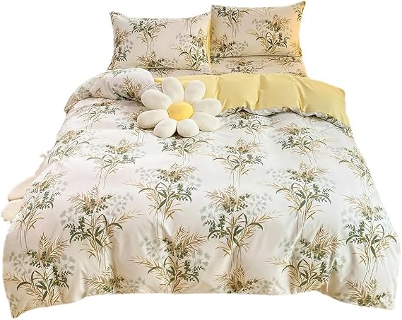 Bedding, Duvet Cover, Pillowcase, Printed Fitted Sheet Three-Piece Set