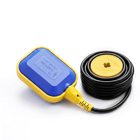 Float Switch, 220V 16A Waterproof Tethered Float Switch & Liquid Level Controller with Cable for Water Tank, Sump Pump, Septic Tank, Pool, Pond, Aquarium(16.4ft(5M))