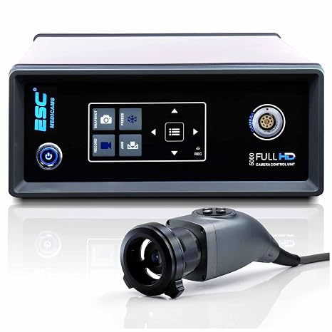 ESC Medicams Endoscopy Camera Full HD Rigid Endoscope 1080p ENT w/Coupler Adapter 2.4MP 60Fps Inbuilt USB Recorder (101.000)