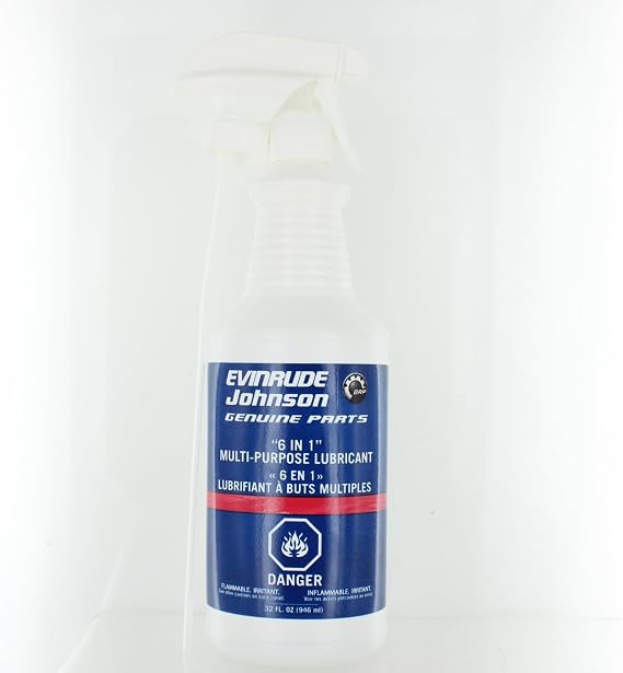 Johnson Evinrude New OEM 6 in 1 Multi-Purpose Lubricant Spray, 0775782
