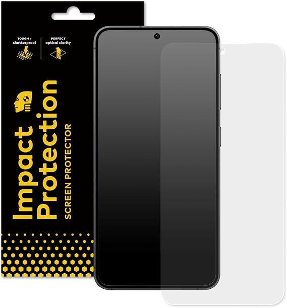 RhinoShield Impact Screen Protector for Galaxy S24 | High Transparency, Ultra-Clear, Shockproof, Impact and Scratch Resistant, Fingerprint Resistant